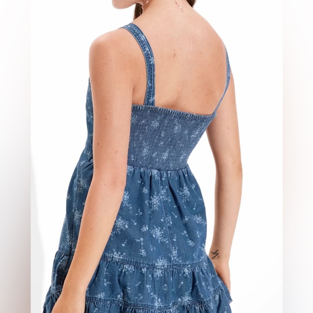 NWOT American Eagle Blue Denim Mini Dress - Picture 4 of 10